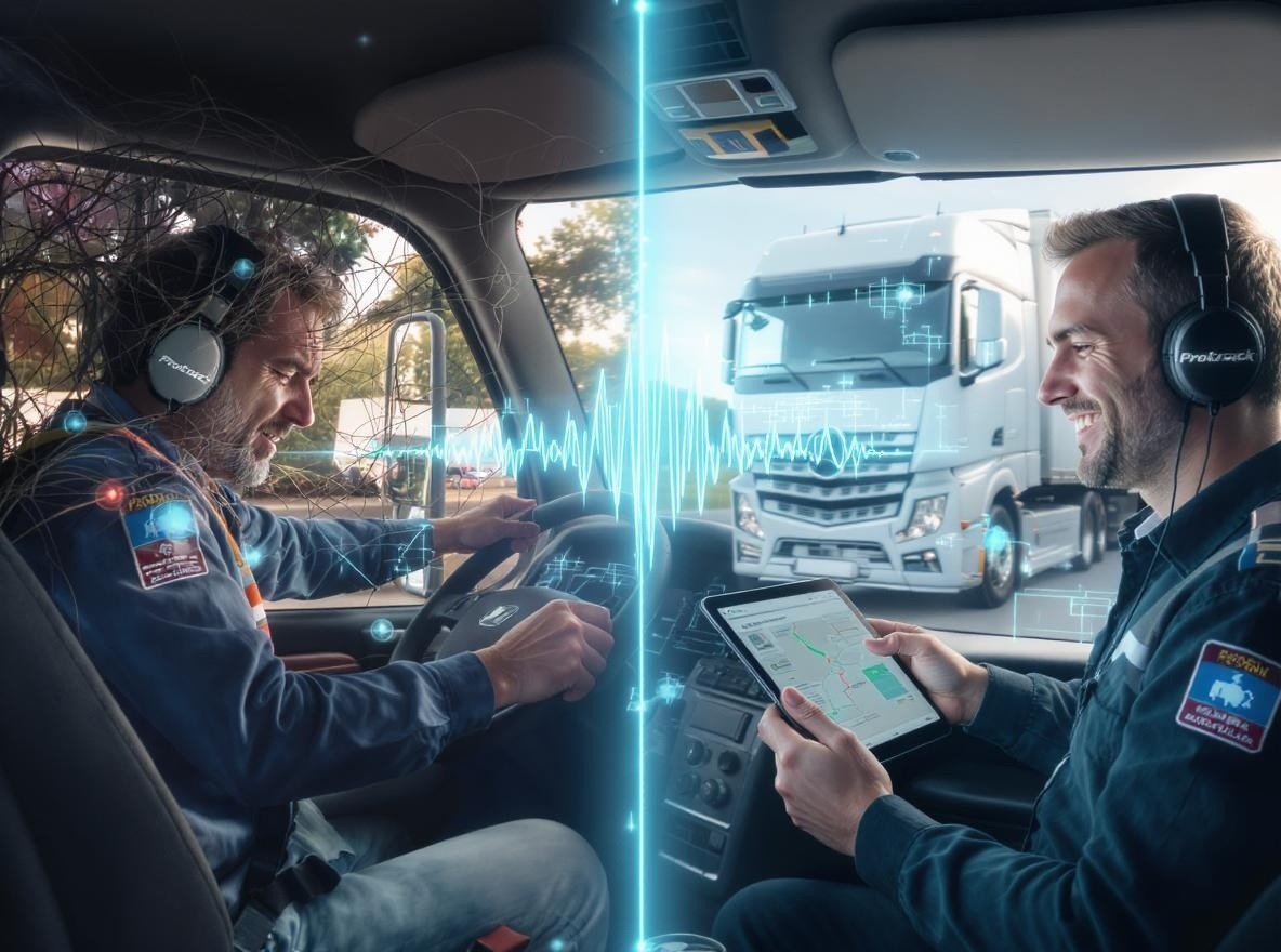 تقویت نگهدارنده راننده کامیون با فناوری ردیابی GPS پیشرو